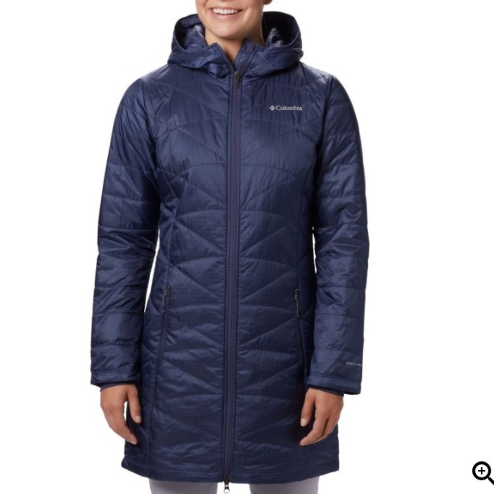 Columbia mighty lite Omnishield long jacket  large
